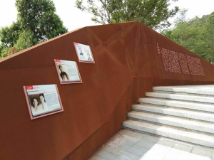 庆城耐候钢挡土墙